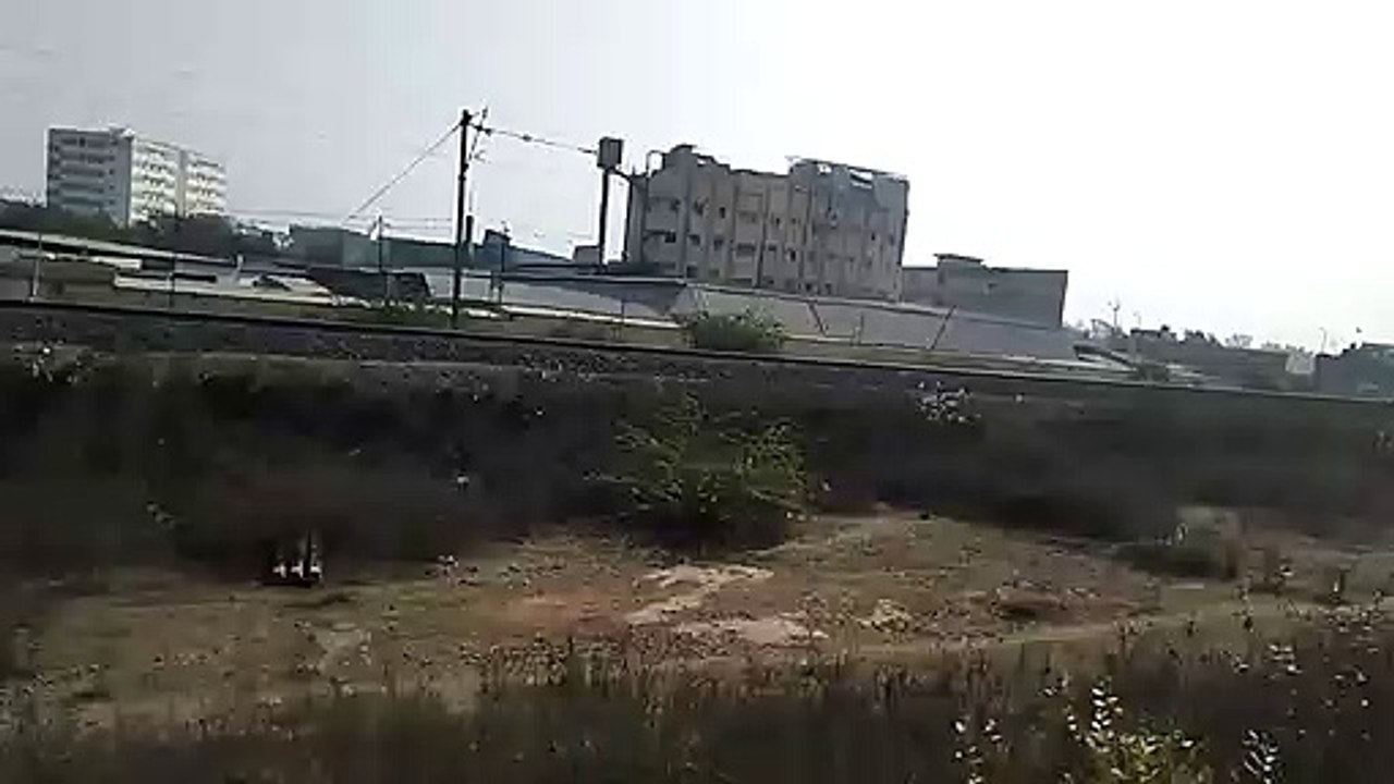 Indore Jaipur express at full speed