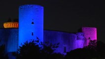El arcoíris ilumina el Castillo de Bellver en Mallorca
