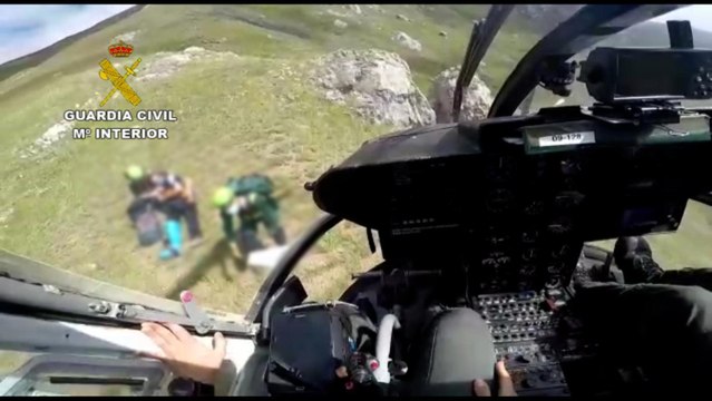 Rescatado un montañero lesionado en el pico Coriscao (León)