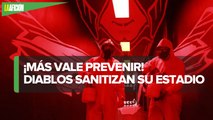 Club Toluca sanitiza el Nemesio Diez