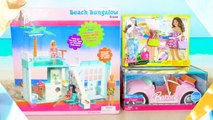 Beach Bungalow house for Barbie Beach Cruiser Puppenhaus Casa praia باربي البيت Rumah boneka Poupée