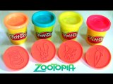 Play Doh Disney Zootopia Stampers Playset - Mold Rabbit Judy ❤ Fox Nick from Zootopia Super Massa