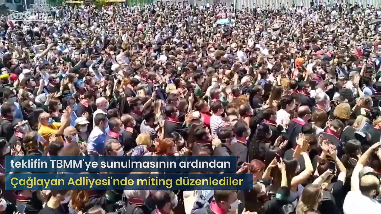 Avukatlar 'Savunma Mitingi' için Çağlayan'da