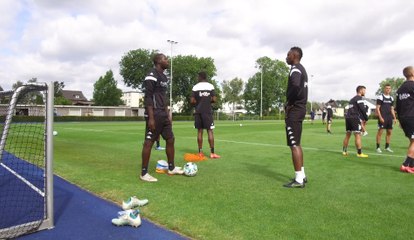 Football: 3ème jour du stage d'été du SC Charleroi en Allemagne