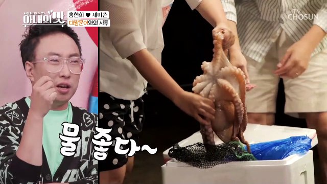 극한 직업 현희 남편 ㅋㅋ 대왕문어와 사투⚡