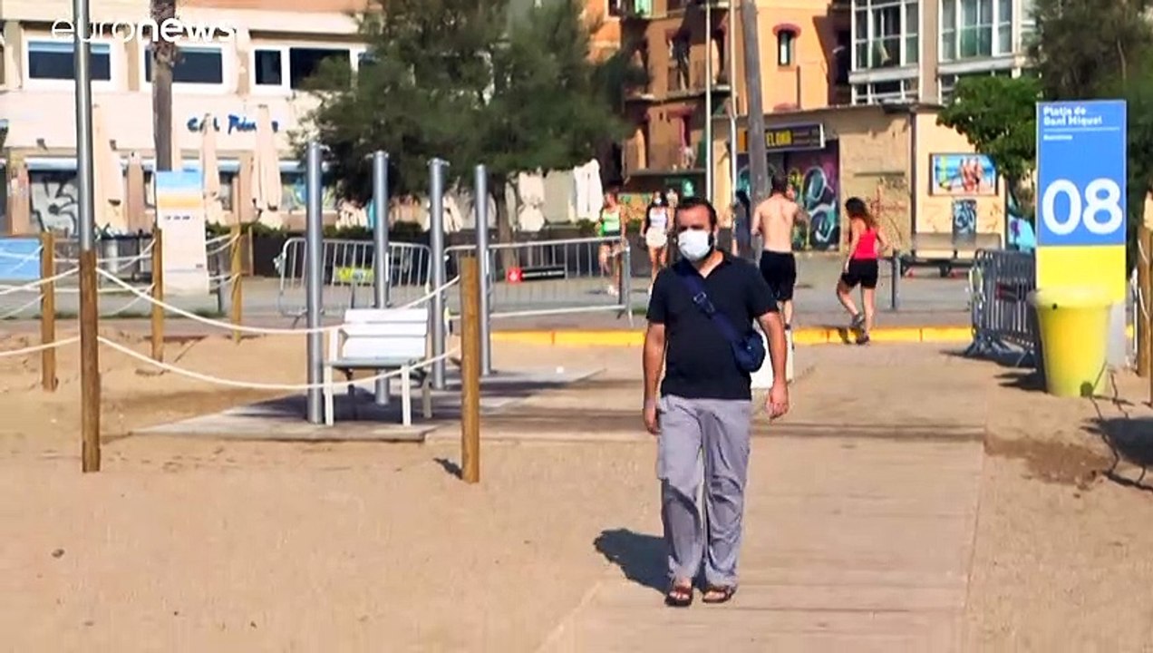 Zuviele Leute am Strand von Barcelona? Sensoren schlagen Alarm