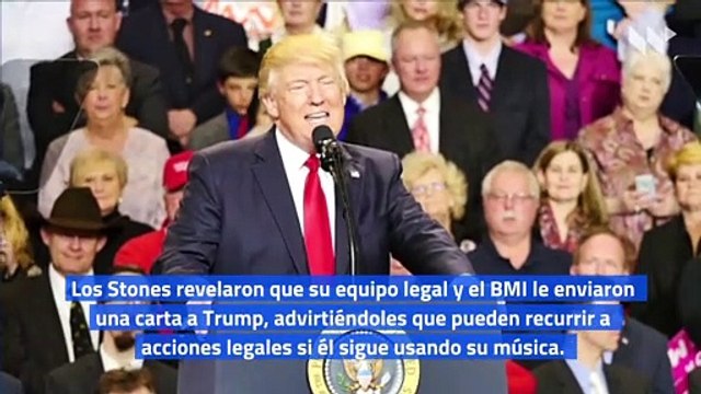 Rolling Stones amenazan con acciones legales contra la campaña de Trump