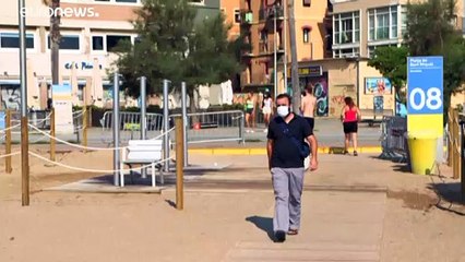 Sensores contra masificaciones en las playas de Barcelona