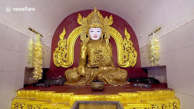 Myanmar snake temple with 'holy' pythons sees thousands of pilgrims every year