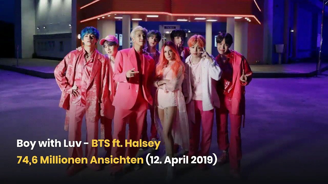 Welches sind die 10 meistgesehenen Videos auf YouTube innerhalb von 24 Stunden?