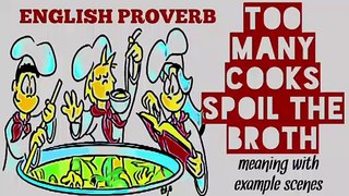 English idiom : Too many cooks spoil the food