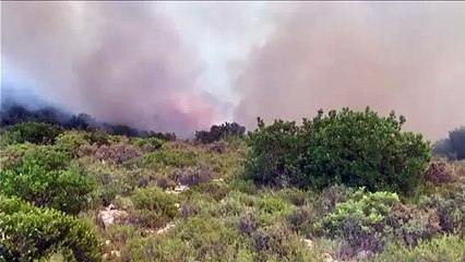 Zjarr i madh në Karaburun