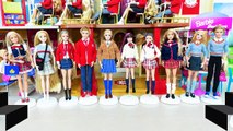 New School Uniforms & School Bus _Barbie Girl Scouts Schulbus Éclaireuses دمية Escoteiras Sekolah