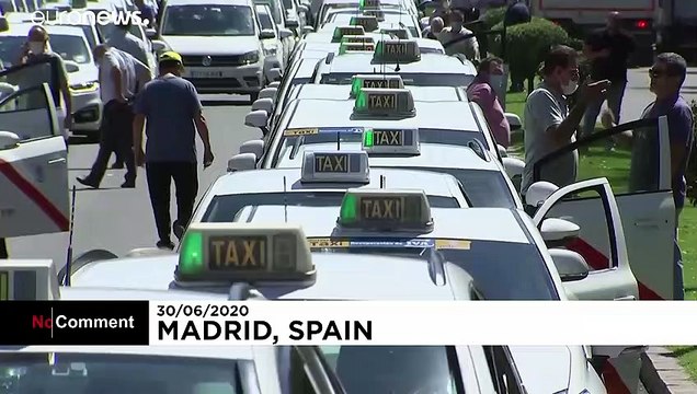 No comment: dudálós tüntetést tartottak a madridi taxisok