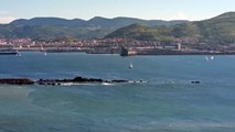 Tarde veraniega en la playa de Aixerrota (Getxo)