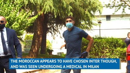 Hakimi undergoes medical at Inter