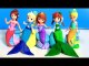 Learn to Make Play Doh Mermaids Anna Elsa Oona Cora with Sofia the First Underwater Adventure Set