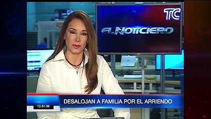 Desalojan a familia por deber arriendo en Quito