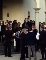 Ana Obregón, arropada por los suyos en el funeral de su hijo Álex Lequio