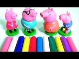 Clay Buddies Collection Peppa Learn Colors Shapes with Pig George Daddy Mommy Clay Creations