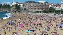 Surfers and beachgoers in France return to the sea as coronavirus restrictions eased