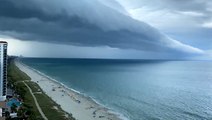 Gust front hovers ominously above Myrtle Beach