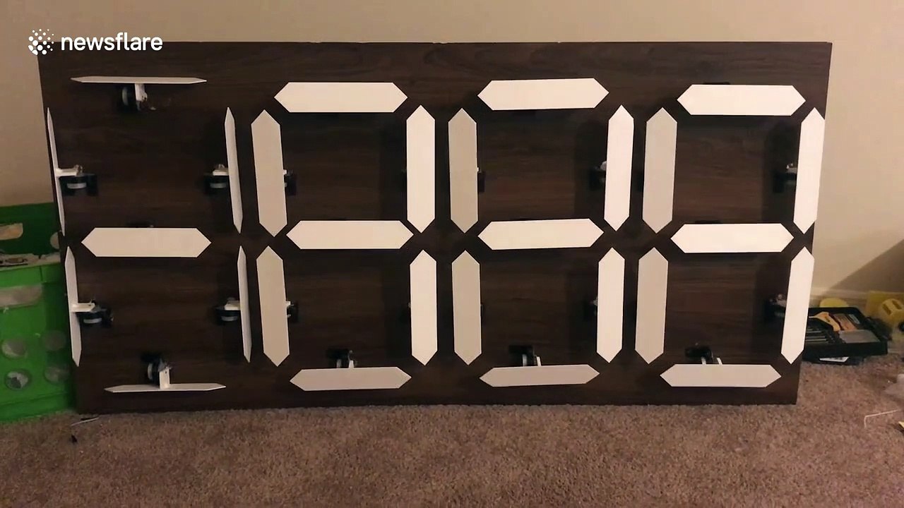 Take your time to appreciate the satisfying DIY clock