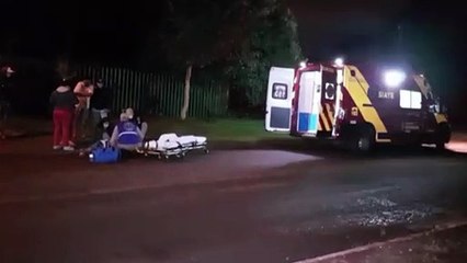 Ao ser atropelada por carro, menina de 13 anos tem suspeita de fratura no pé