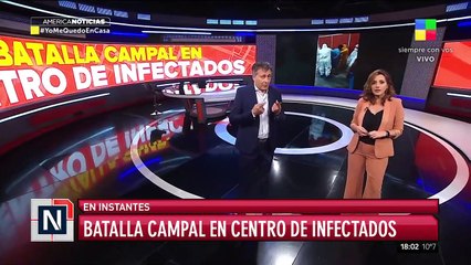 [Costa Salguero] Batalla campal en el centro de internados con COVID-19
