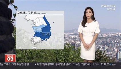 [날씨] 오후까지 곳곳 약한 비…낮기온 어제보다 올라