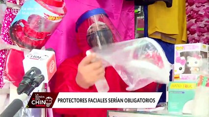 La Banda del Chino: Protectores faciales serían de uso obligatorio para prevenir contagios