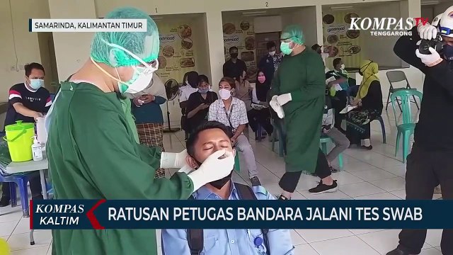 Ratusan Petugas Bandara Jalani Tes Swab