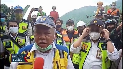 Pasca Longsor Wara Barat Menteri PUPR Janji Bangun Jembatan