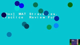 [Doc] MAT Strategies, Practice  Review Full