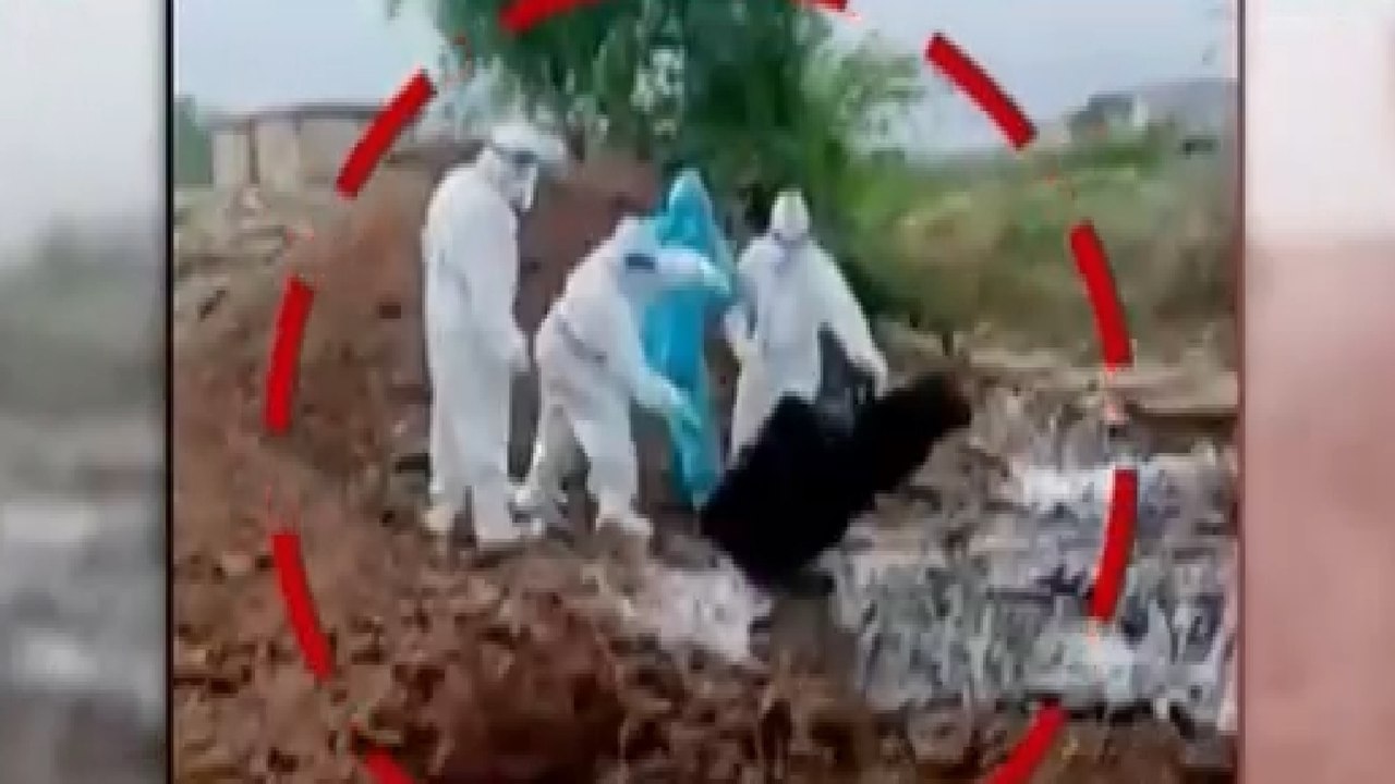 Bodies of Corona victims dumped in large pit, V...
