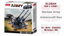 [Sluban] German Army Antiaircraft Gun - Speedbuild (WW2 Army No. M38-B0680D)