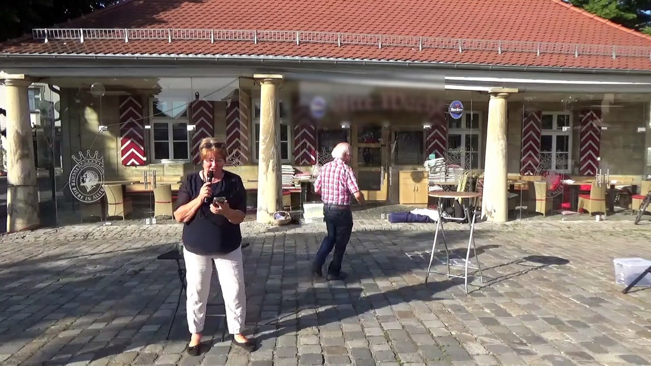 Brigitte Betz berichtet Corona und Kinder Mahnwache Forchheim am 26 06 2020