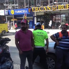 Maske cezası yiyince deliye döndü!