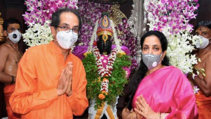 CM Uddhav offer prayers at Vithoba Temple in Pandharpur