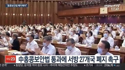 "홍콩의 자치·민주주의 훼손"…국제사회 한목소리 비판