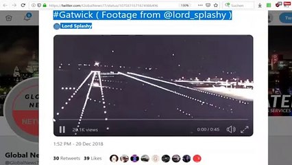 Varios ovnis hacen cerrar el aeropuerto de Gatwick Inglaterra