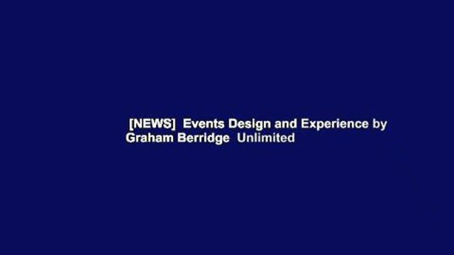 [NEWS] Events Design and Experience by Graham Berridge Unlimited