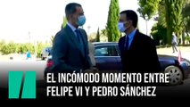 El incómodo momento entre Felipe VI y Pedro Sánchez