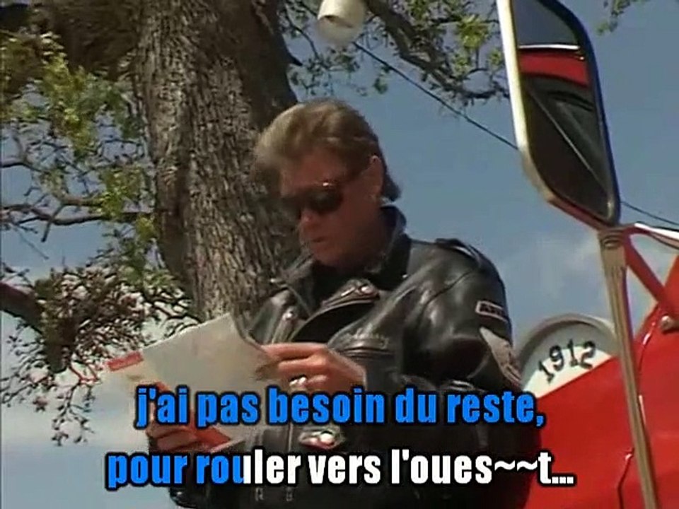 Johnny Hallyday_Rouler vers l'ouest (1990)karaoke