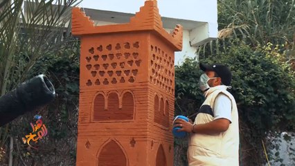 تزيين الأحياء.. محاولة لتجسيد معالم الرباط بشكل مصغر