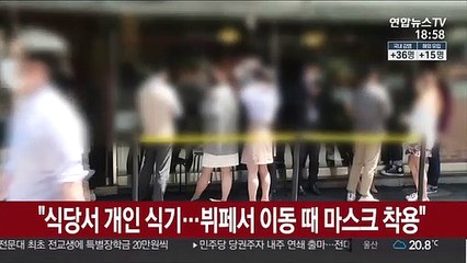 "식당서 개인 식기…뷔페서 이동 때 마스크 착용"