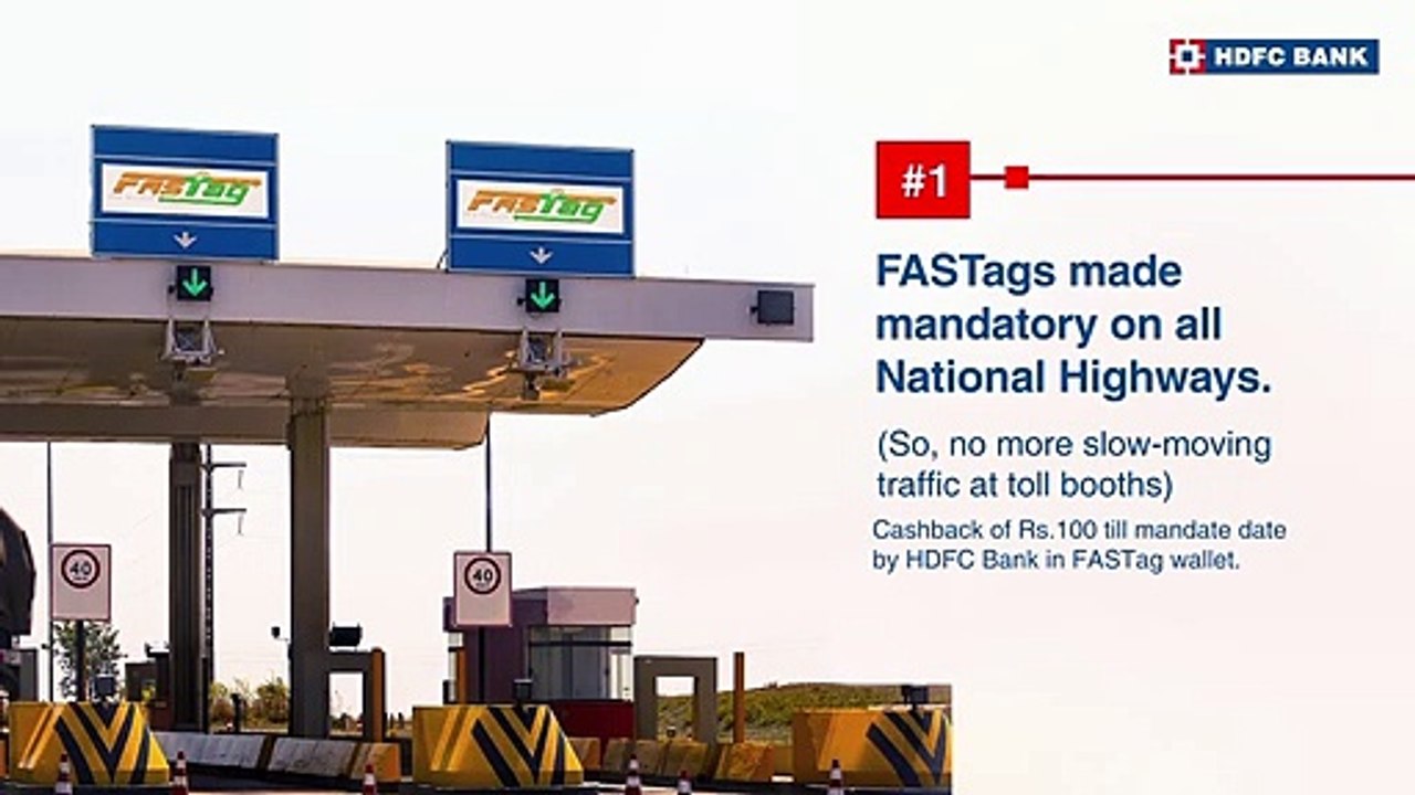 Important FASTag Rules You Should Know - HDFC Bank