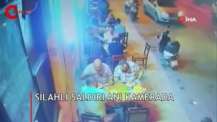 Lokantada silahlı saldırı! O anlar kamerada