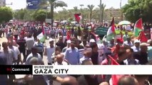 Gazastreifen: Protest gegen Israels Annexionspläne im Westjordanland