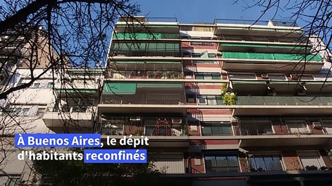 A Buenos Aires, la "tristesse" des Argentins toujours confinés
